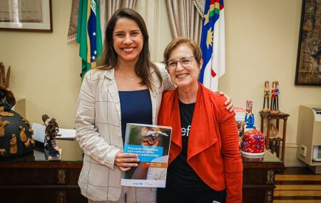 Raquel Lyra recebe diretoria da Unicef para reafirmar parceria e celebrar SELO