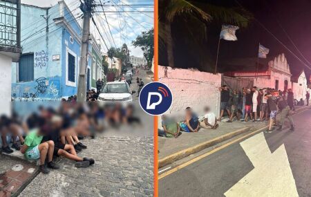 Polícia militar prende grupos em olinda. 