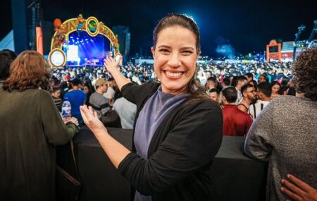 Governadora Raquel Lyra durante o Festival Pernambuco Meu País