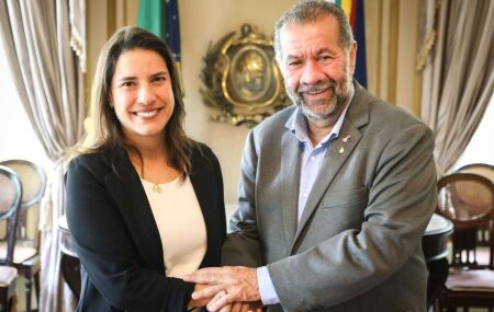 Governadora Raquel Lyra e minstro da Previdência, Carlos Lupi