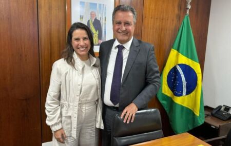 Raquel Lyra e ministro Rui Costa. 