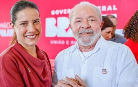 Governadora Raquel Lyra e o presidente Lula.
