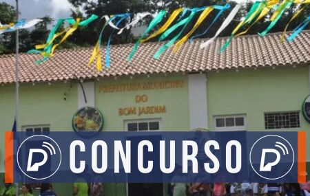 Fachada da Prefeitura de Bom Jardim. 