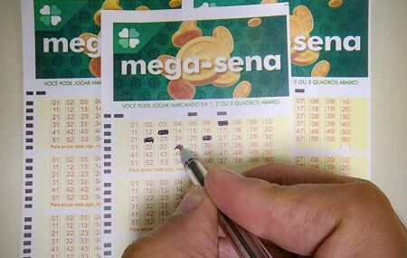 Cart&atilde;o da Mega-Sena. 