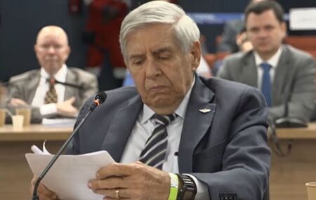 General Heleno em depoimento no STF.