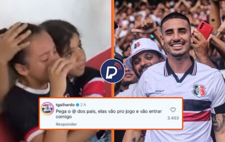 Crian&ccedil;as choram ap&oacute;s n&atilde;o conseguirem comprar ingressos para jogo do Santa Cruz.