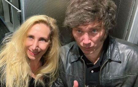 Karina e Javier Milei. 
