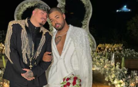 Hytalo Santos e o marido, Israel Nata Vicente. 