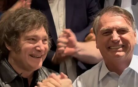 Javier Milei e Jair Bolsonaro