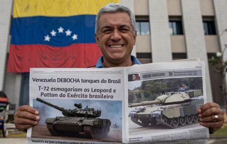 Venezuela debocha dos tanques do Ex&eacute;rcito brasileiro e diz que os T-72 esmagariam os Leopard e Patton do Brasil