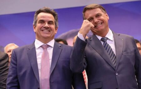 Ciro Nogueira e Bolsonaro. 