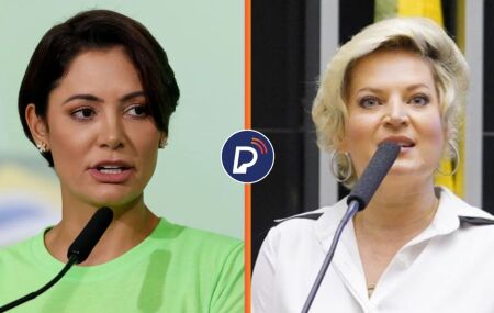 Michelle Bolsonaro e Joice Hasselmann.