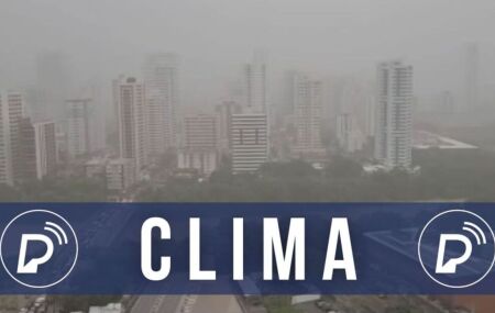 Chuva prevista no Grande Recife.