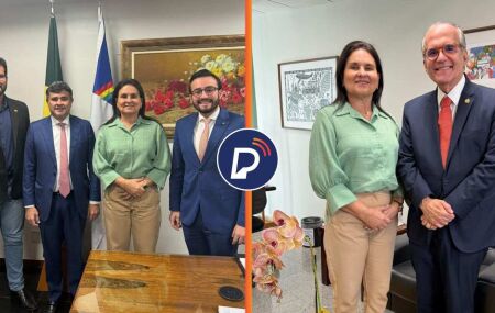 Prefeita Elcione se re&uacute;ne com autoridades em Bras&iacute;lia