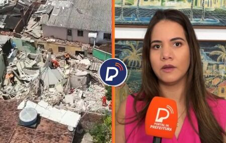 Prefeita Mirella decreta luto oficial por tr&ecirc;s dias pelas v&iacute;timas do desabamento em Olinda.