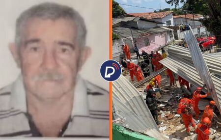 Idoso resgatado de desabamento de casas est&aacute; em estado grave.