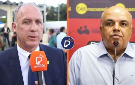 Alessandro Carvalho, secret&aacute;rio da SDS, e Yuri Rom&atilde;o, presidente do Sport.