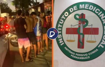 Local onde adolescente foi morto e IML, no Recife.