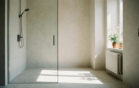 Novo estilo de banheiro sem box de vidro promete acabar com o mofo e dominar 2026. 