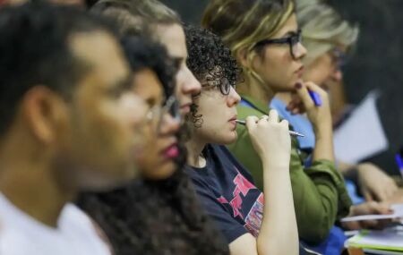 Candidatos durante prova do CNU.