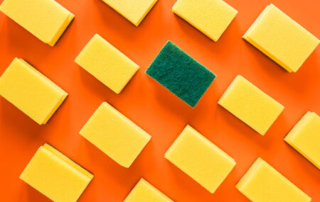 Esponja de silicone, descubra por que ela &eacute; mais higi&ecirc;nica, eficiente e sustent&aacute;vel do que a esponja tradicional. 