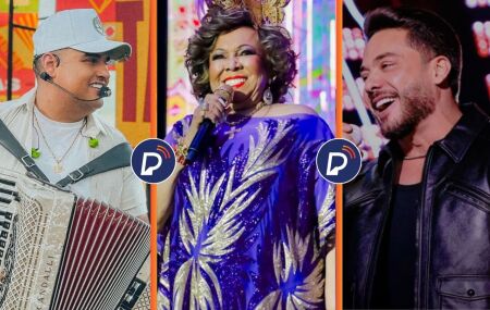 Tarc&iacute;sio do Arcodeon, Alcione e Wesley Safad&atilde;o. 