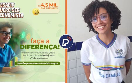 Estudante pernambucana conquista o 1&ordm; lugar nacional no Desafio Quero Ser Economista.