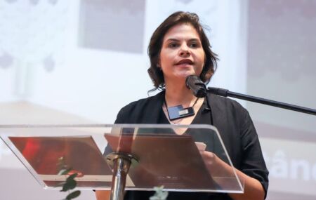 Governadora em exerc&iacute;cio Priscila Krause.