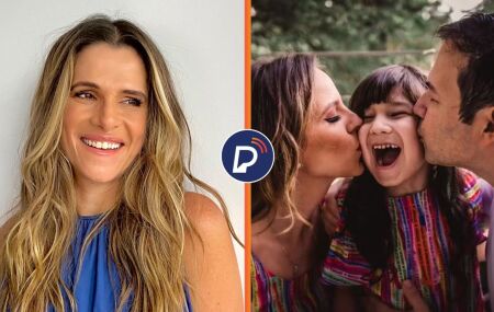 Ingrid Guimar&atilde;es e fam&iacute;lia da crian&ccedil;a que o filme ser&aacute; baseado.