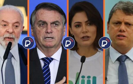 Lula, Bolsonaro, Michelle e Tarc&iacute;sio.