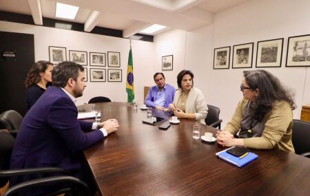 Priscila Krause na embaixada do Brasil em Buenos Aires.