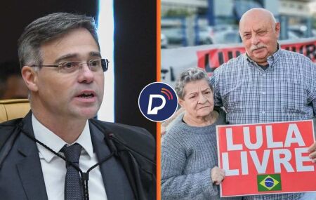 Ministro Andr&eacute; Mendon&ccedil;a, do STF, e o irm&atilde;o de Lula, Frei Chico.