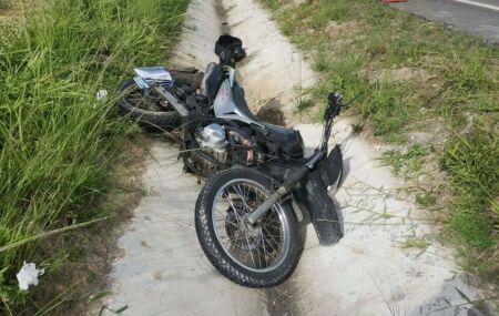 Ve&iacute;culo utilizado pelo motociclista.