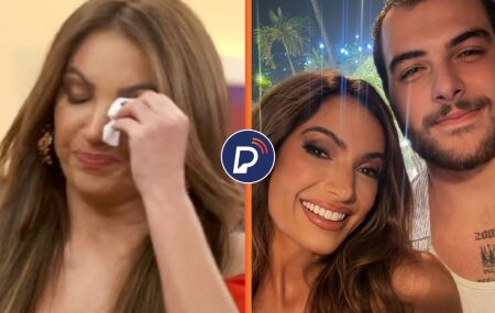 Patricia Poeta e filho. 