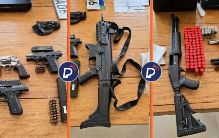 Arsenal apreendido pela PF.