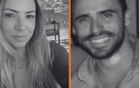 A empres&aacute;ria Ana Carolina e o PM Jeferson Luiz.