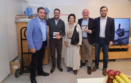 Priscila Krause em reuni&atilde;o na Argentina.