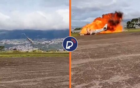 Queda de avi&atilde;o na Venezuela. 