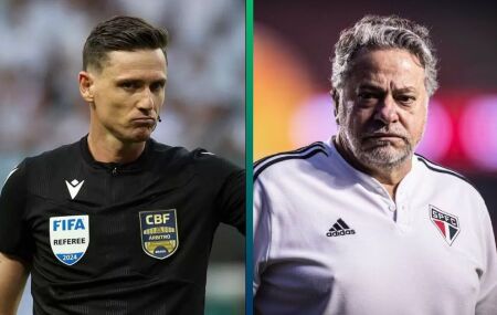 Julio Casares pediu &aacute;udio do VAR com Ramon Abatti Abel.