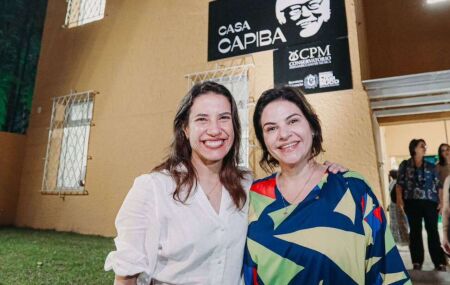 Raquel Lyra e Priscila Krause na Casa Capiba.