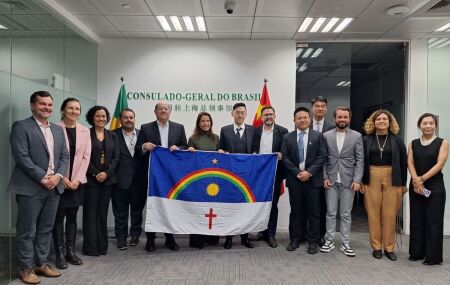 Raquel Lyra em Xangai. 