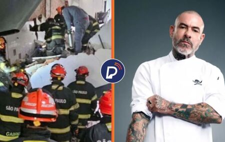 Restaurante que teto desabou e Henrique Foga&ccedil;a.