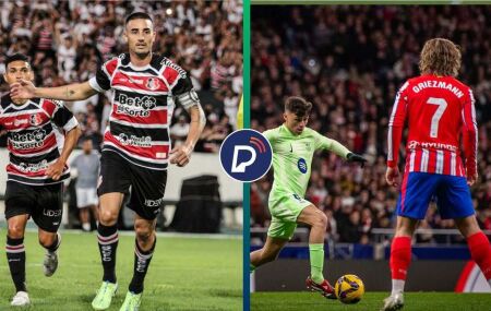 Santa Cruz pode enfrentar Barcelona ou Atl&eacute;tico de Madrid.