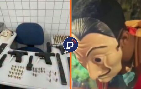 Armas e muni&ccedil;&otilde;es usadas na tentativa de assalto e homem preso.