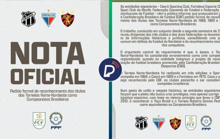 Clubes querem reconhecimento por t&iacute;tulo brasileiro.