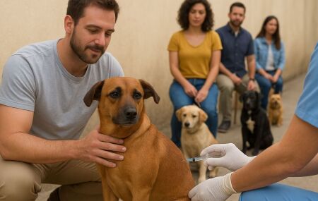 Vacina&ccedil;&atilde;o antirr&aacute;bica em animas dom&eacute;sticos.
