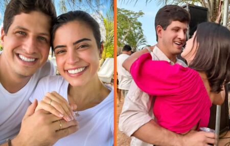 Prefeito Jo&atilde;o Campos e deputada Tabata Amaral oficializam noivado: "Sim, com todo o meu cora&ccedil;&atilde;o"