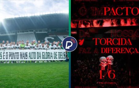 Coritiba provoca o "pacto" do Athletico Paranaense em foto do t&iacute;tulo.