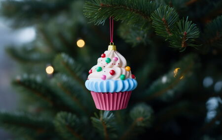 Aprenda a fazer enfeites de Natal lindos usando forminhas de cupcake e fita de forma f&aacute;cil. 