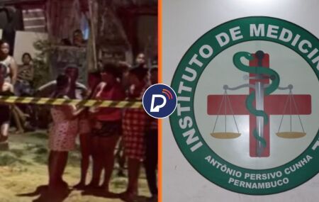 Local do assassinato e IML, no Recife.